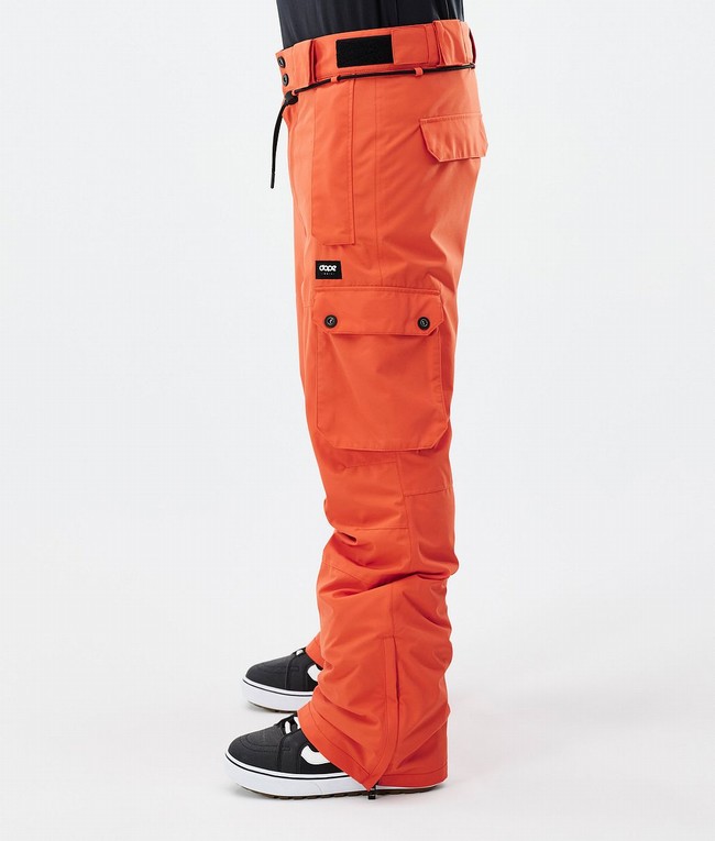 Men Dope Iconic Snowboard Pants Orange | AJLPDUI-05