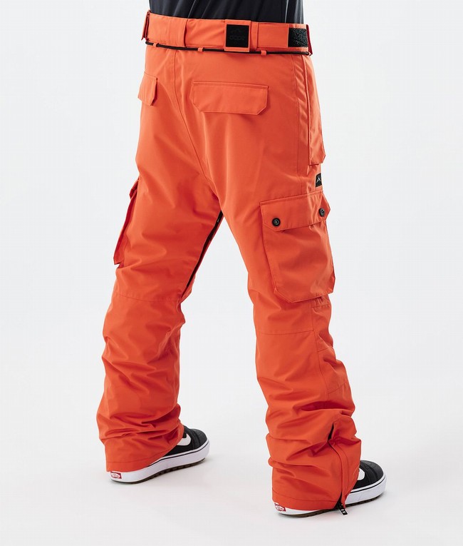 Men Dope Iconic Snowboard Pants Orange | AJLPDUI-05