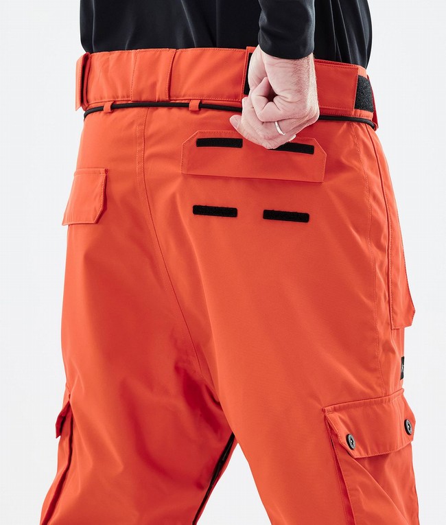 Men Dope Iconic Snowboard Pants Orange | AJLPDUI-05