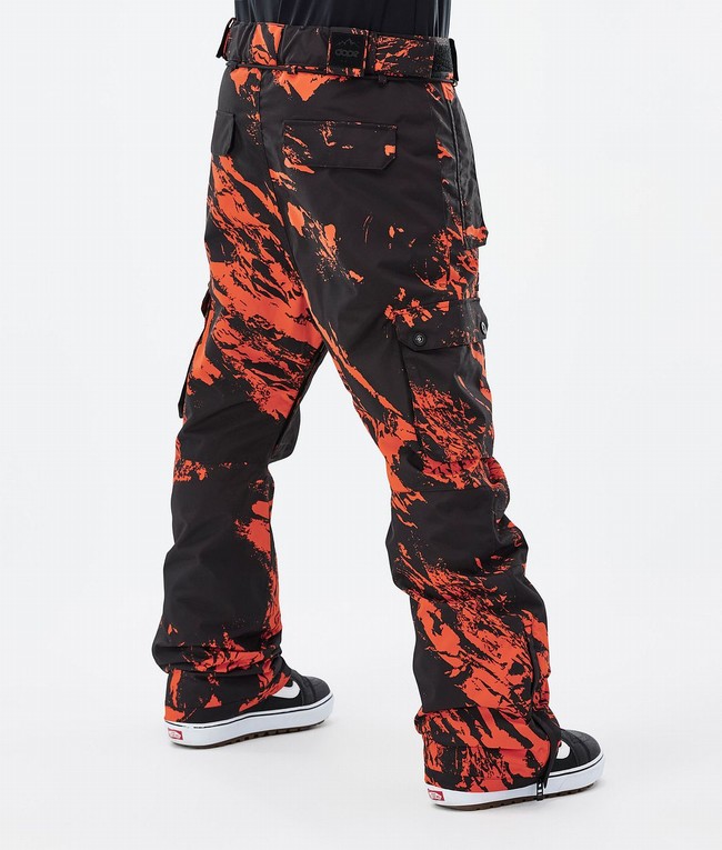 Men Dope Iconic Snowboard Pants Orange | XZEIOKP-87