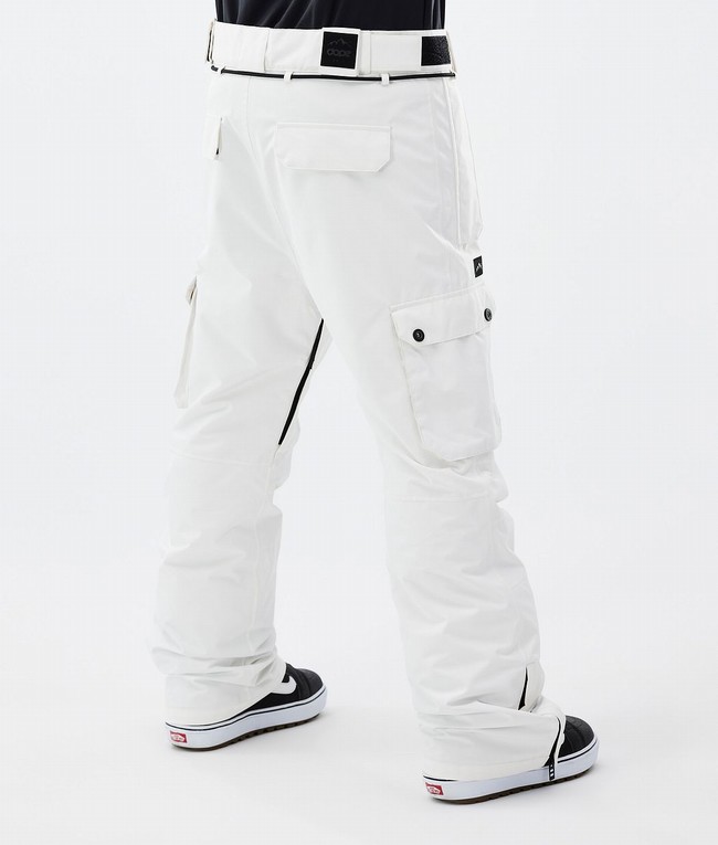 Men Dope Iconic Snowboard Pants White | NSAZLIT-81