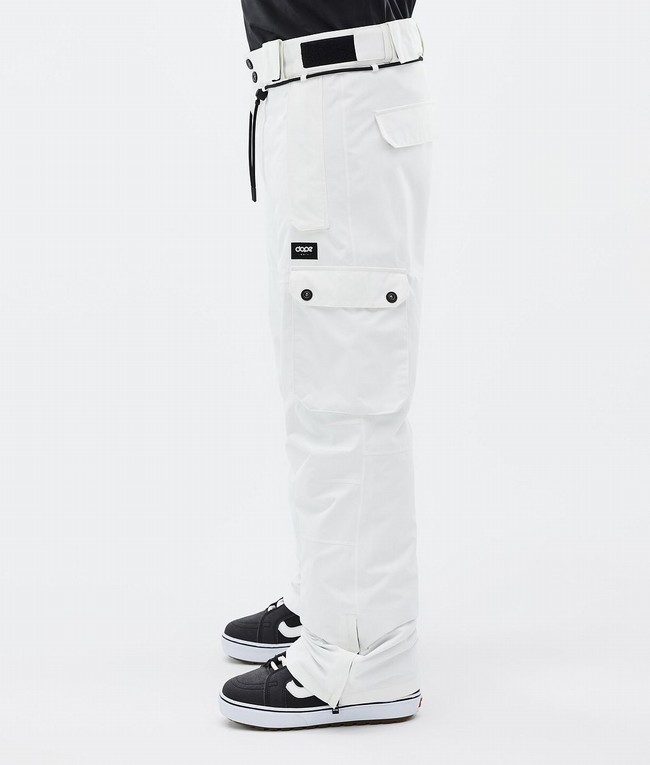 Men Dope Iconic Snowboard Pants White | YXBATPQ-85