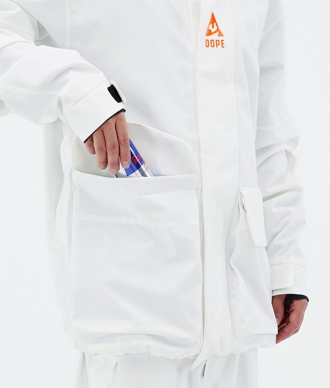 Men Dope JT Zenith Ski Jackets White | GEPHRVB-07