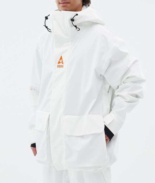 Men Dope JT Zenith Ski Jackets White | GEPHRVB-07