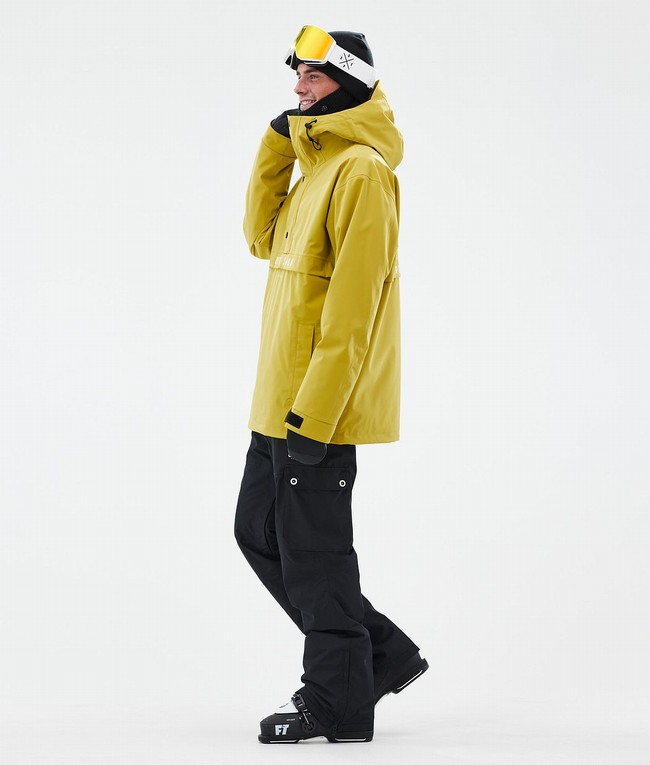 Men Dope Legacy Ski Jackets Yellow | OKLEIZF-02