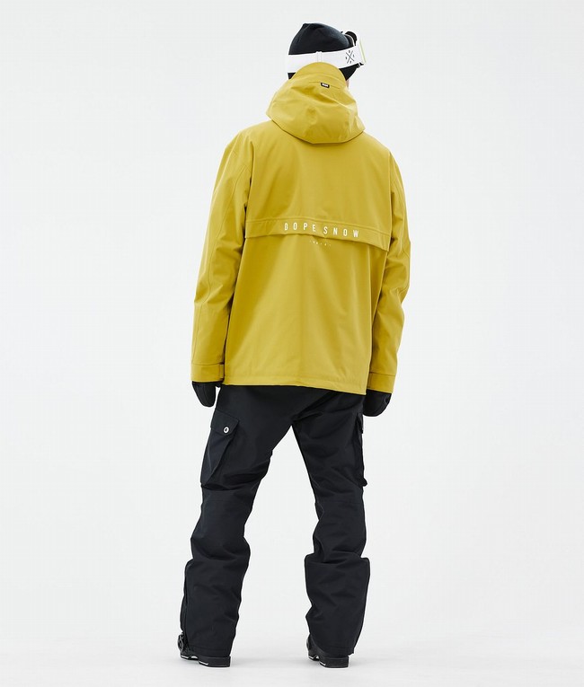 Men Dope Legacy Ski Jackets Yellow | OKLEIZF-02