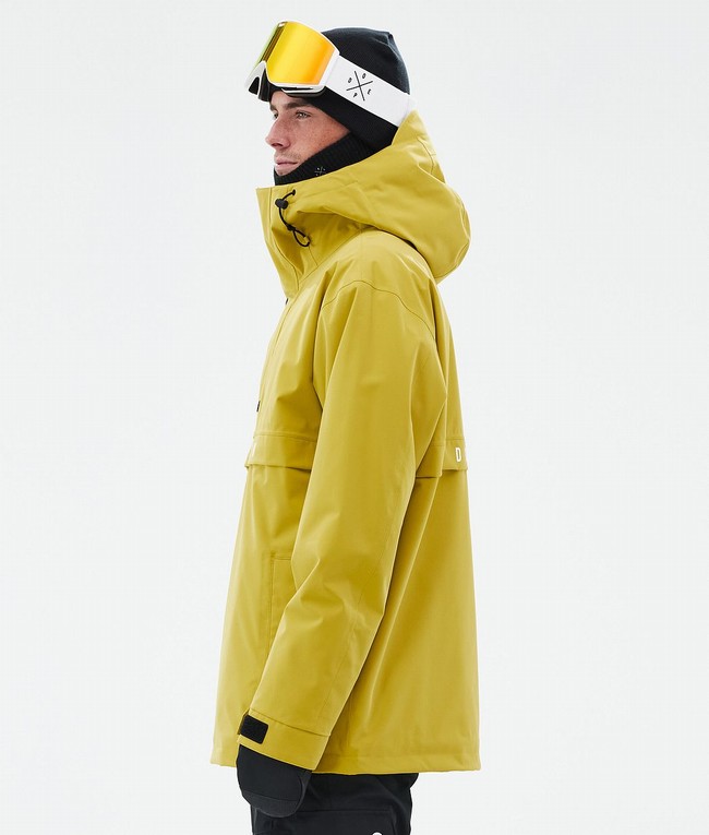 Men Dope Legacy Ski Jackets Yellow | OKLEIZF-02