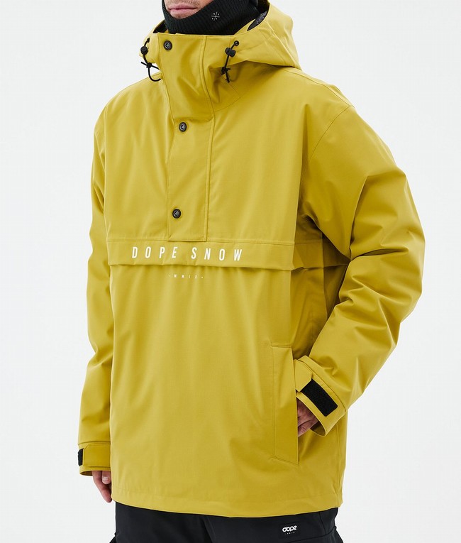 Men Dope Legacy Ski Jackets Yellow | OKLEIZF-02