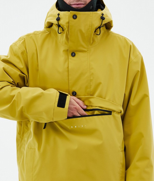 Men Dope Legacy Ski Jackets Yellow | OKLEIZF-02