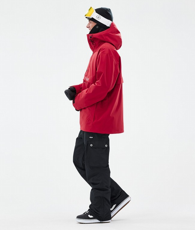 Men Dope Legacy Snowboard Jackets Deep Red | LJUGQPD-58