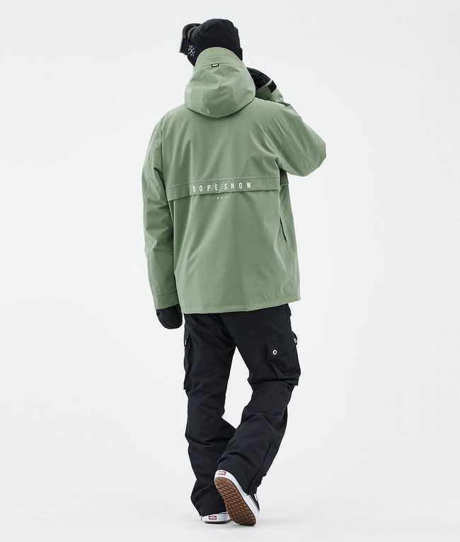 Men Dope Legacy Snowboard Jackets Green | TGDVECX-52