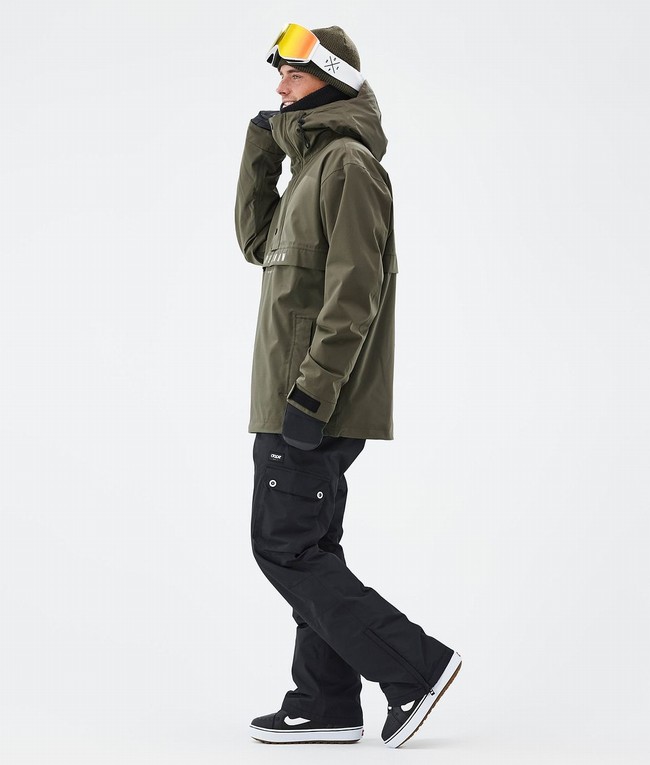 Men Dope Legacy Snowboard Jackets Olive / Green | BZHLPXS-26