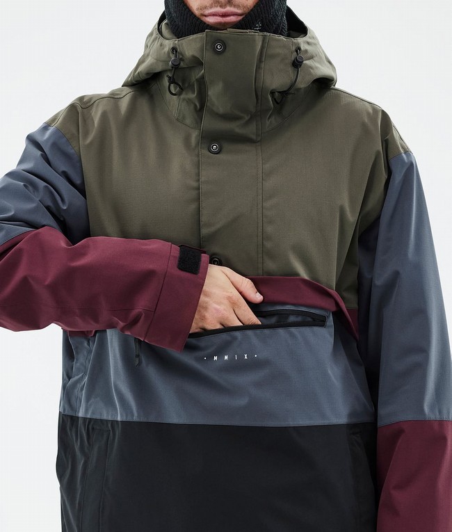 Men Dope Legacy Track Ski Jackets Green / Burgundy / Blue / Black | RFBSTPO-19