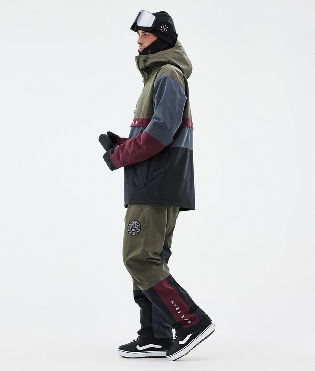 Men Dope Legacy Track Snowboard Jackets Olive / Green / Burgundy / Blue / Black | HVAEKCF-20