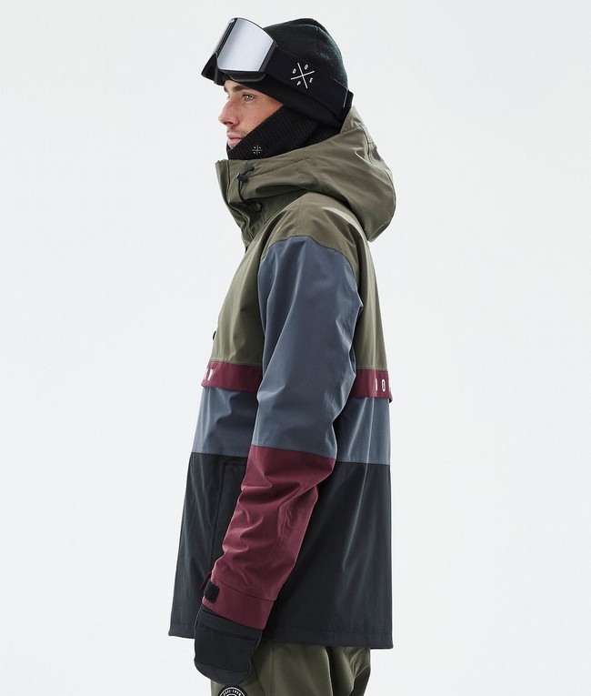 Men Dope Legacy Track Snowboard Jackets Olive / Green / Burgundy / Blue / Black | HVAEKCF-20