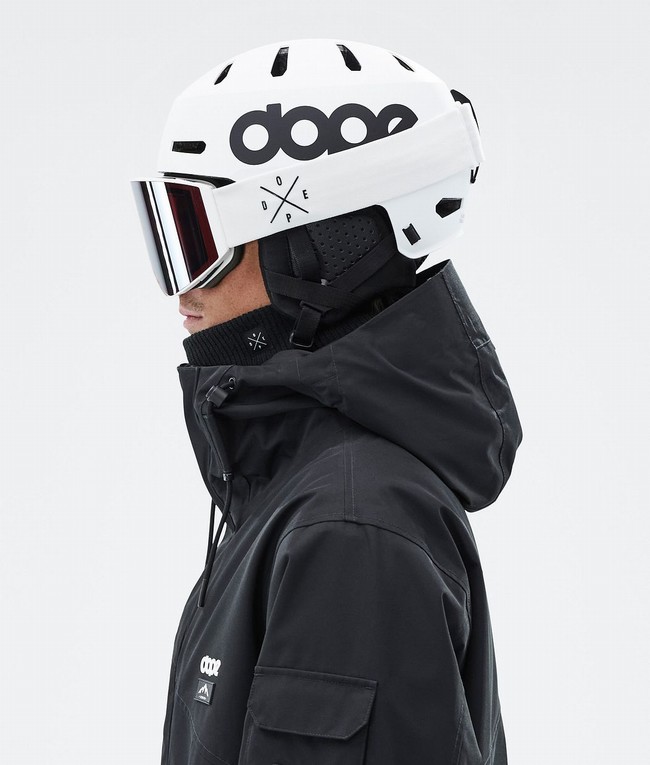 Men Dope Macon 2.0 Helmets White / Black | ZEUCMXB-60