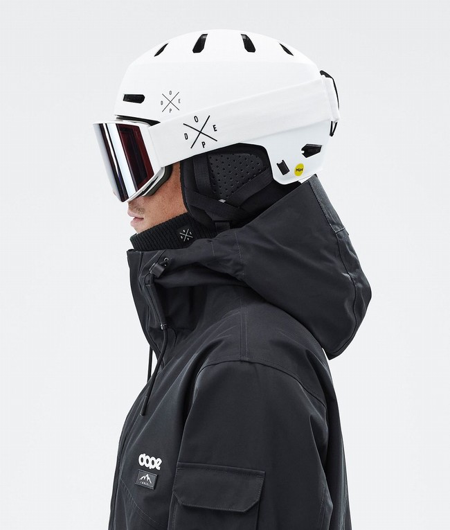 Men Dope Macon 2.0 MIPS Helmets White / Black | NQHPRVY-02