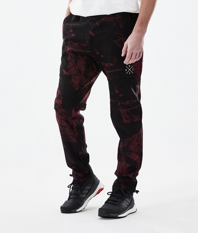 Men Dope Nomad Outdoor Pants Burgundy | PHKZSXO-75