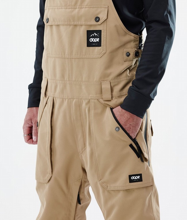 Men Dope Notorious B.I.B 2022 Snowboard Pants Khaki | BCLQGIR-16