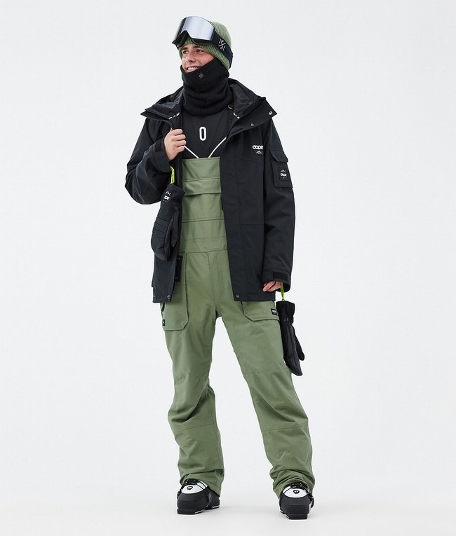 Men Dope Notorious B.I.B Ski Pants Green | BZDQEJN-05