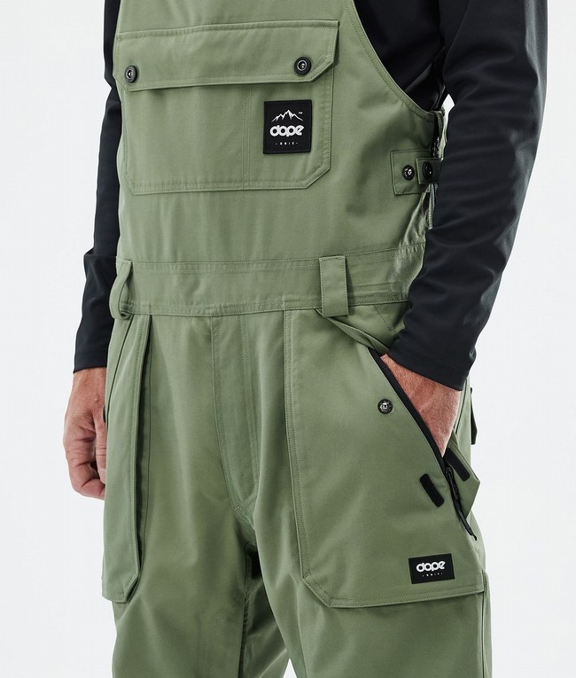 Men Dope Notorious B.I.B Ski Pants Green | BZDQEJN-05