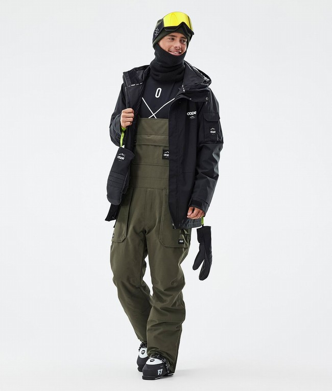 Men Dope Notorious B.I.B Ski Pants Olive / Green | NIYGBAM-07