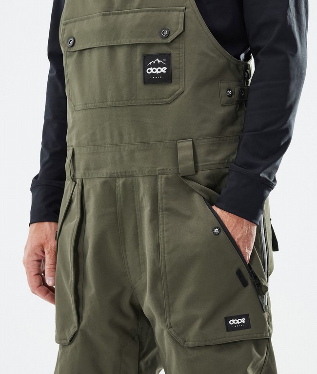 Men Dope Notorious B.I.B Ski Pants Olive / Green | NIYGBAM-07