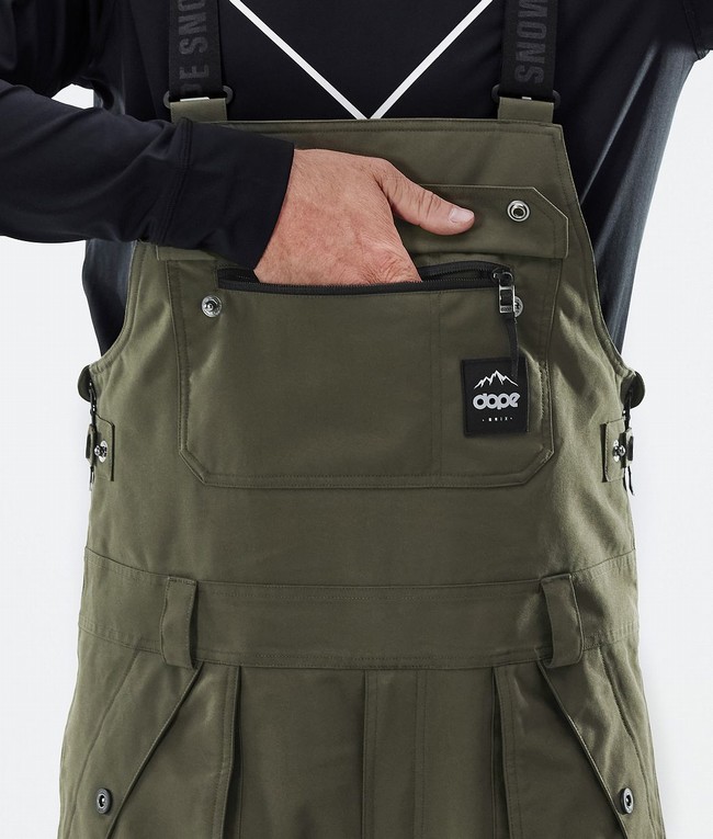 Men Dope Notorious B.I.B Ski Pants Olive / Green | NIYGBAM-07