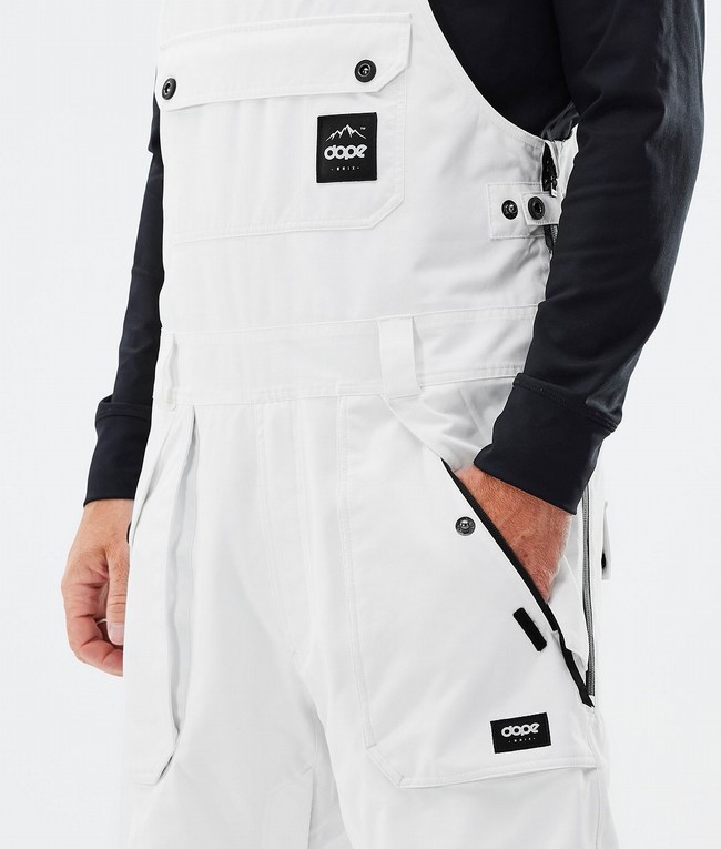 Men Dope Notorious B.I.B Ski Pants White | MNIAUXE-16