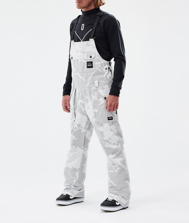 Men Dope Notorious B.I.B Snowboard Pants Grey / Camo | YIKPHWD-20