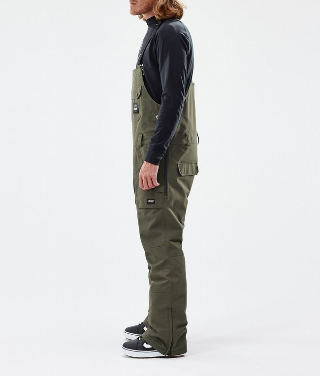 Men Dope Notorious B.I.B Snowboard Pants Olive / Green | BGRQUHO-93