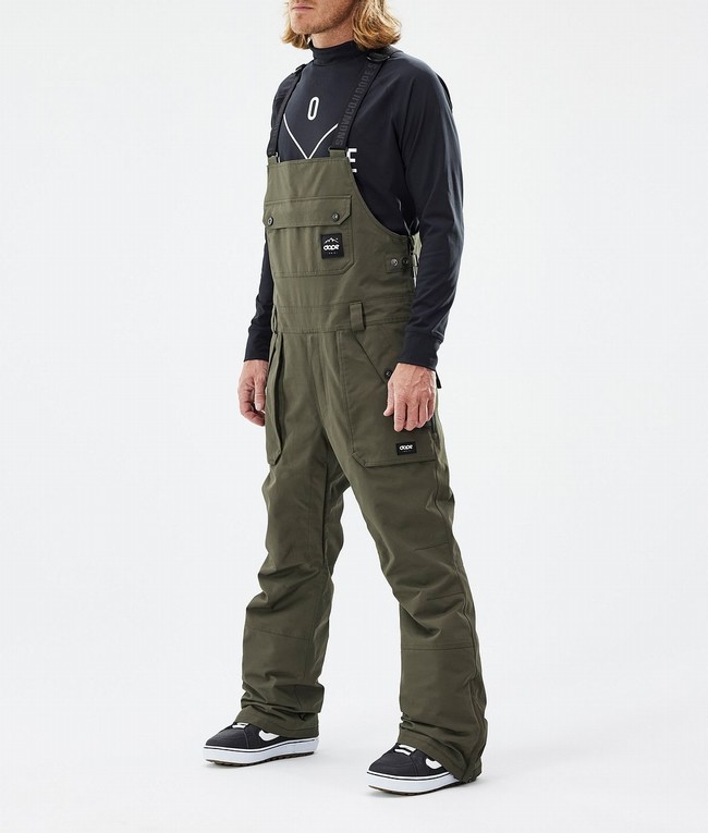 Men Dope Notorious B.I.B Snowboard Pants Olive / Green | BGRQUHO-93