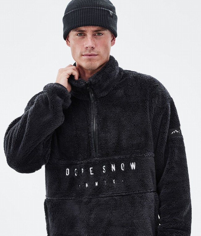 Men Dope Pile Fleece Black | FEQXJAK-10