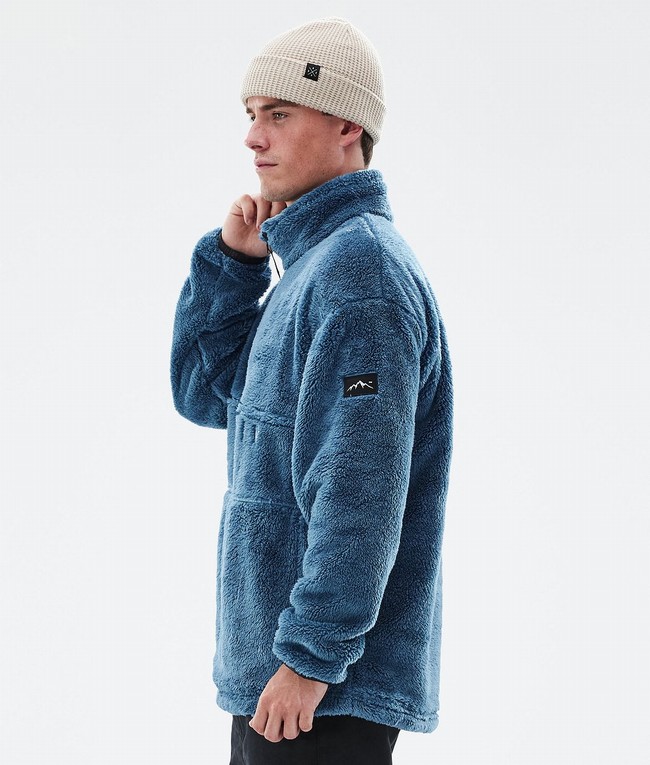 Men Dope Pile Fleece Blue / Grey | ZKCXGVN-81