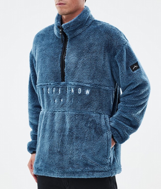 Men Dope Pile Fleece Blue / Grey | ZKCXGVN-81