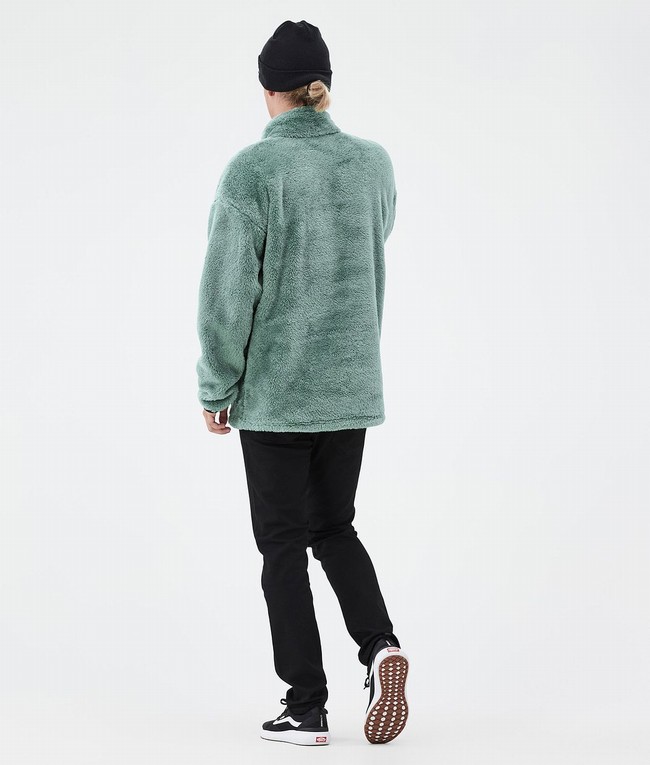 Men Dope Pile Fleece Green | GJKZMVN-81