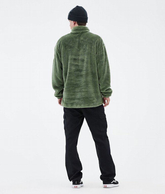 Men Dope Pile Fleece Green | SGQRDLH-72