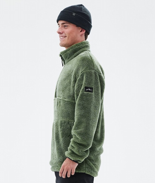 Men Dope Pile Fleece Green | SGQRDLH-72