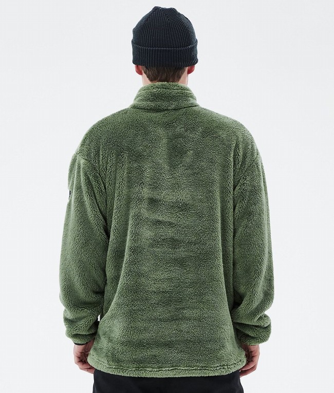 Men Dope Pile Fleece Green | SGQRDLH-72