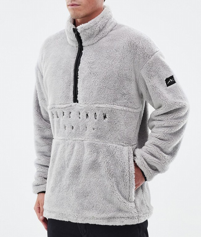 Men Dope Pile Fleece White | BKMSIAR-03