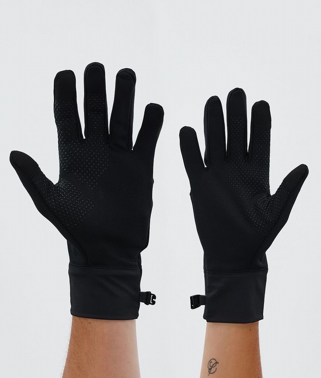 Men Dope Power Snow Gloves Black / Black | EOXFKRL-73