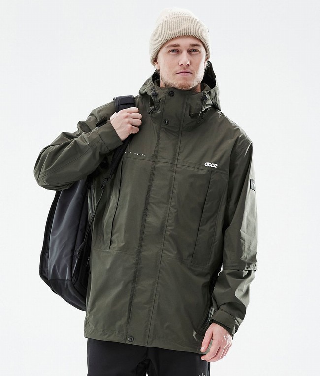 Men Dope Ranger Light Outdoor Jackets Olive / Green | UOLVABQ-47