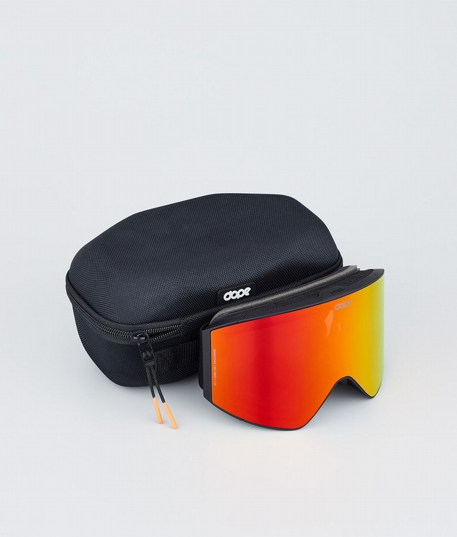 Men Dope Sight Snow Goggles Black / Red | NJYMSIX-45