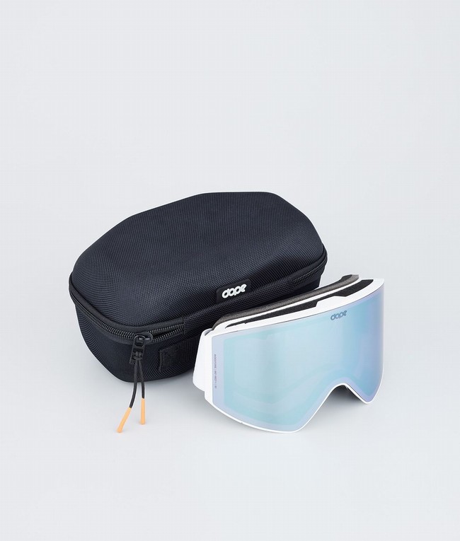 Men Dope Sight Snow Goggles White / Blue | VUWIBOC-89