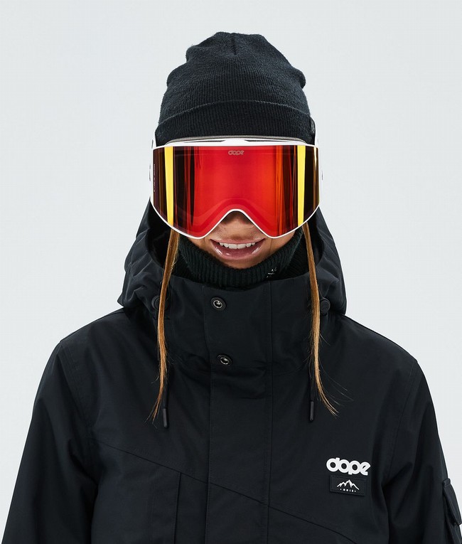 Men Dope Sight Snow Goggles White / Red | YXFDUVK-98