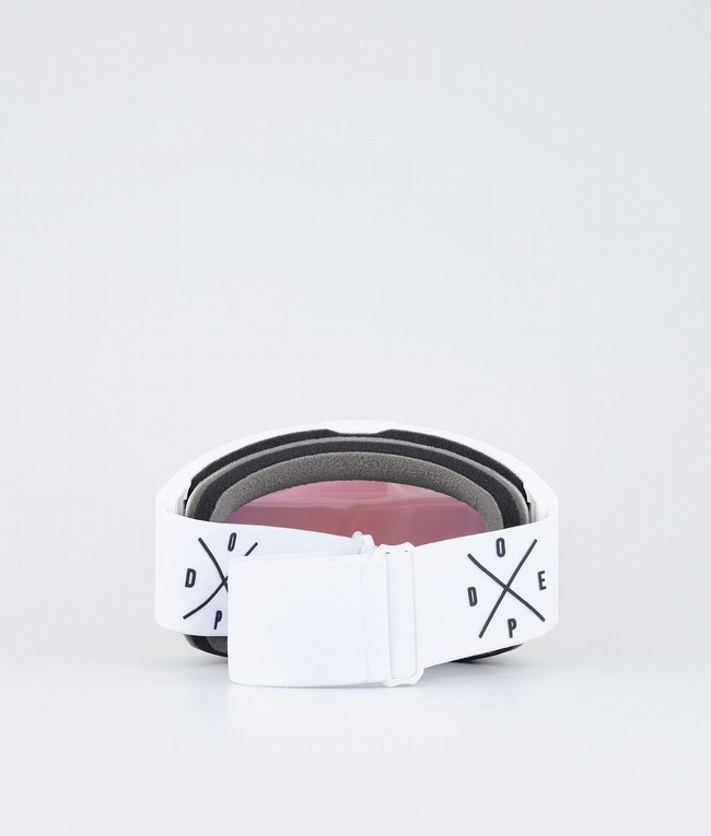 Men Dope Sight Snow Goggles White / Red | YXFDUVK-98