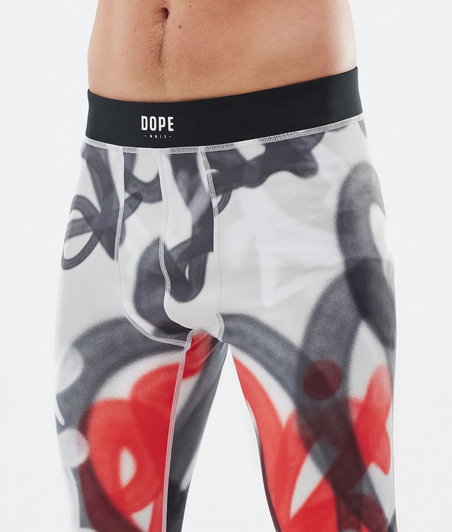 Men Dope Snuggle Base Layer Black / Red | NJTUHQE-13