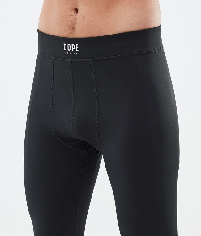 Men Dope Snuggle Base Layer Black | UGVMPJA-85