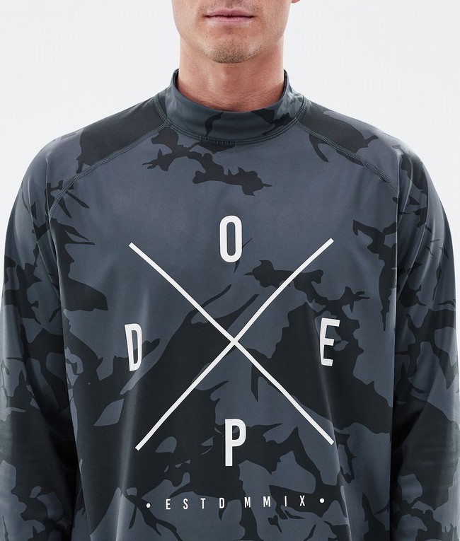 Men Dope Snuggle Base Layer Blue / Camo | QUEGFNR-96