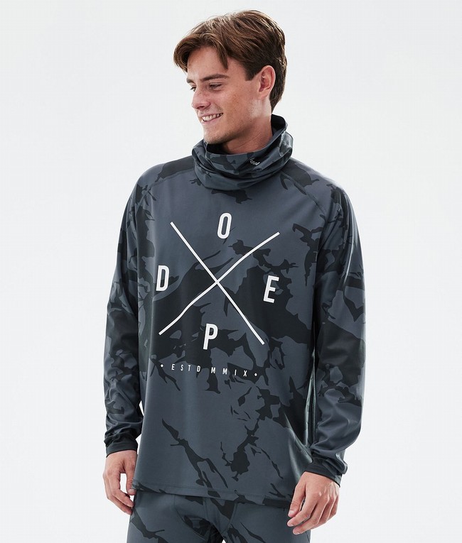 Men Dope Snuggle Base Layer Blue / Camo | QUEGFNR-96